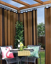Versailles' Adjustable Indoor/Outdoor Stainless Steel Flare Finial Rod Set 84in - 150in