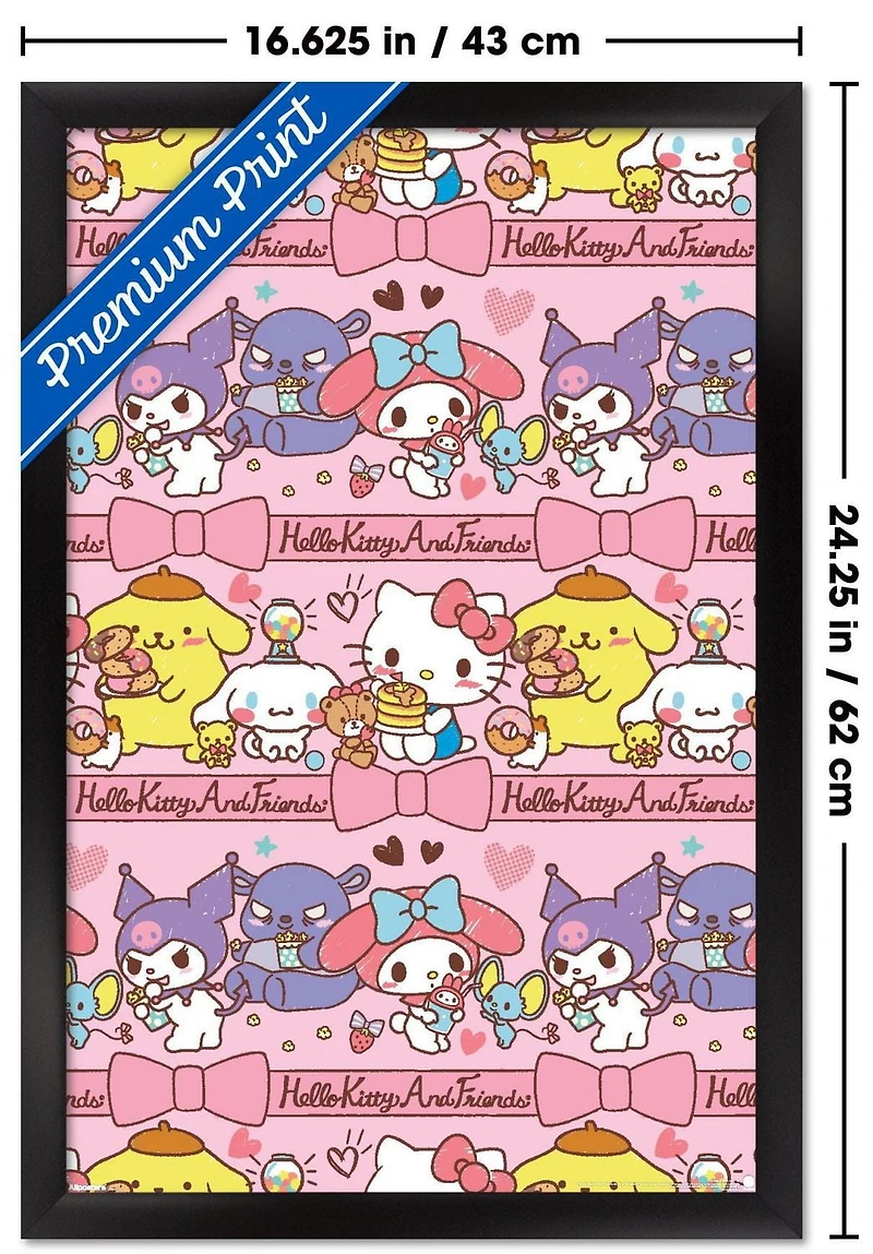 Hello Kitty and Friends: 25 Snack Time - Collage Wall Poster