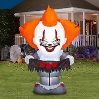Pennywise à air comprimé avec bannière Welcome To Derry MD WB (WMCA)