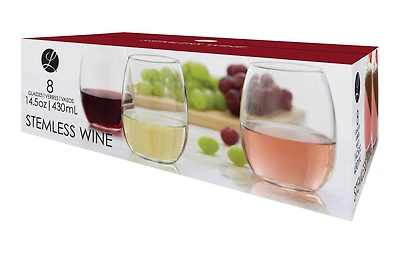 Stemless Wine Glass set