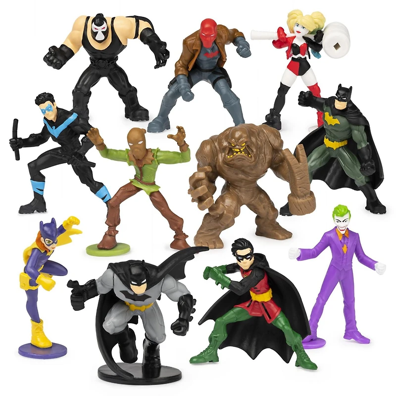 BATMAN, Mini-figurines à l'échelle 5 cm à collectionner dans une boîte surprise (les personnages et les styles peuvent varier)