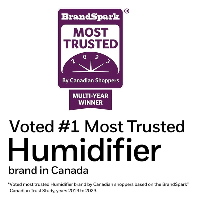 Humidificateur ultrasonique à vapeur froide Ultra Plus HUL565BC Honeywell Facile à remplir et à nettoyer