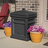 Step 2 Black Express Parcel Delivery Outdoor Package Security Box for Porch in Resin