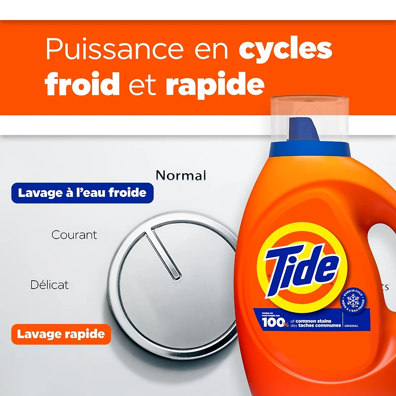 Tide Liquid Laundry Detergent, Original Scent, 3.9L