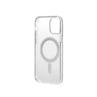 Étui mince et rigide compatible MagSafe pour téléphone iPhone 12 et iPhone 12 Pro  blackweb (BWA22WI604C- Transparent)