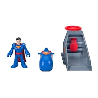 Imaginext Coffret Lanceur DC Super Friends figurine et véhicule, Superman