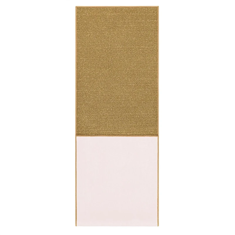 Tapis de couloir à motif de solide à sous-couche en caoutchouc de la collection Ottohome