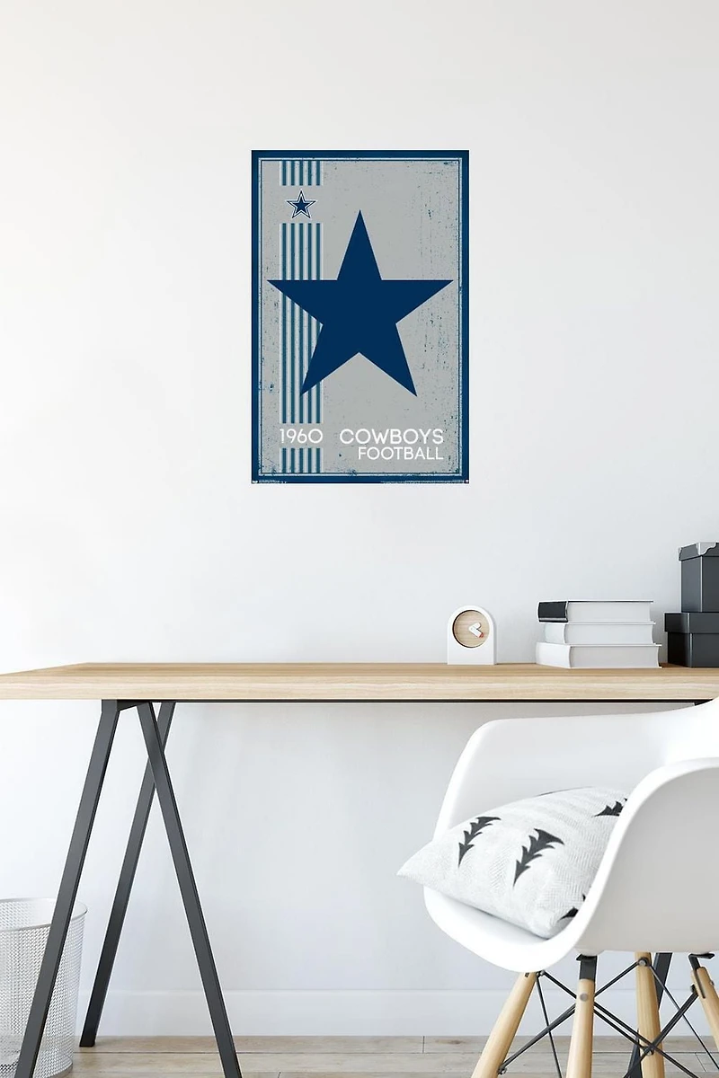 NFL Dallas Cowboys - Retro Logo 14 Wall Poster