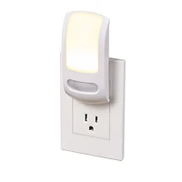 Veilleuse blanche à DEL avec détection de mouvement et fonction nocturne automatique Veilleuse enfichable à DEL