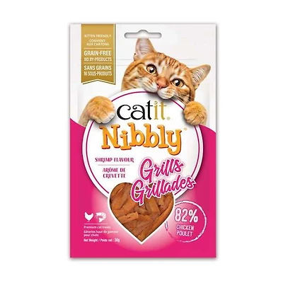 Catit Nibbly Grills Cat Treats Chicken and Shrimp Flavour, 30 G