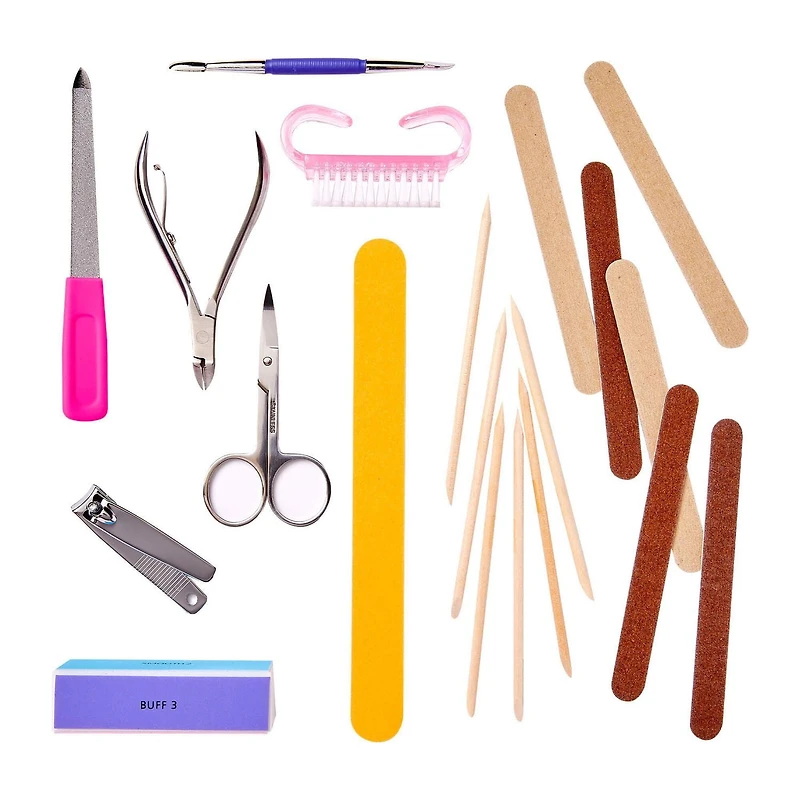 KISS Trousse de manucure - Professionnelle - 20 pièces