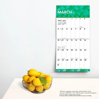 BrownTrout Large Print 2024 12x24 Inch Matte Wall Calendar