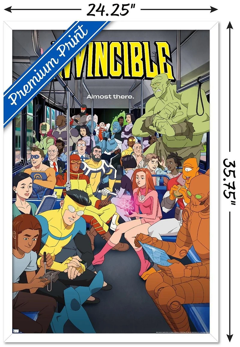 Invincible: Season 2 - Bus One Sheet Wall Poster, 22.375" x 34"