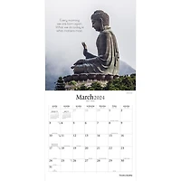 Brush Dance Timeless Buddha 2024 12x24 Inch Square Wall Calendar, 9781975470081