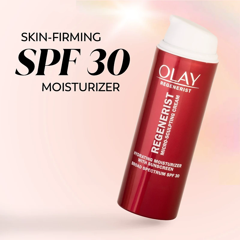 Olay Regenerist Micro-Sculpting Cream Anti-Aging Face Moisturizer with SPF 30 Broad Spectrum, Vitamin B3, 50 mL