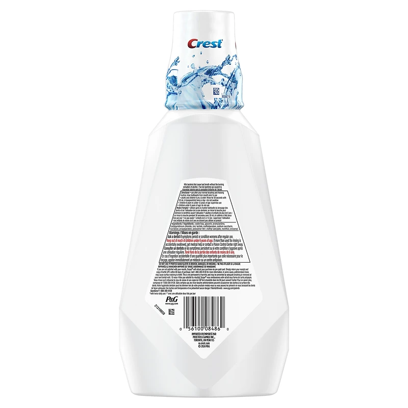Rince-bouche Crest Scope protection contre la mauvaise haleine, sans alcool 1 L
