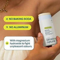 ATTITUDE oatmeal sensitive natural, Plastic Free Deodorant, Unscented, 85 g