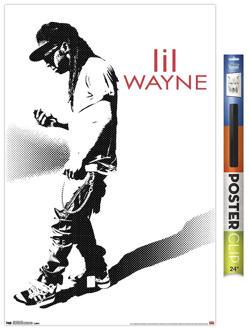 Lil Wayne - Hustle Wall Poster, 14.725" x 22.375" Framed