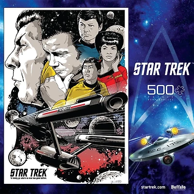Buffalo Games - Entertainment - Star Trek - To Boldly Go Where No Man Has Ever Gone Before - 500 Piece Jigsaw Puzzle