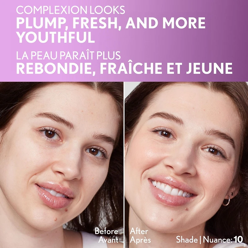 Simply Ageless Fond De Teint Essence Perfecteur De Peau, Voile Teinté, Hybride Maquillage Soin, Fini Lumineux Effet Peau Nue