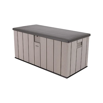 LIFETIME - Boîte de rangement extérieure de 150 gallons, couvercle gris