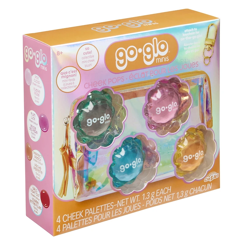 Go Glo Multi Colour Mini's Cheek Pop Set, Ages 8+, Unisex
