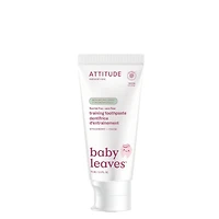 ATTITUDE baby leaves, Dentifrice d'Entrainement, Sans Fluor, Fraise 75 ml