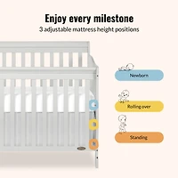 Rêve sur Moi Ashton Convertible 5-en-1 Berceau, Modèle #660