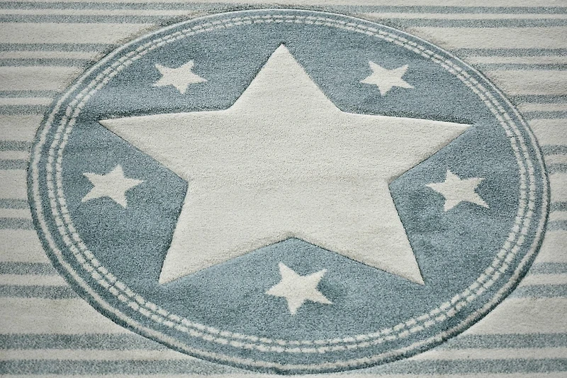 KC Cubs Boy & Girl Modern Decor Multicolor Area Rug and Carpet Collection for Kids, Toddlers and Baby Nursery, Stars & Stripes
