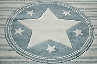 KC Cubs Boy & Girl Modern Decor Multicolor Area Rug and Carpet Collection for Kids, Toddlers and Baby Nursery, Stars & Stripes