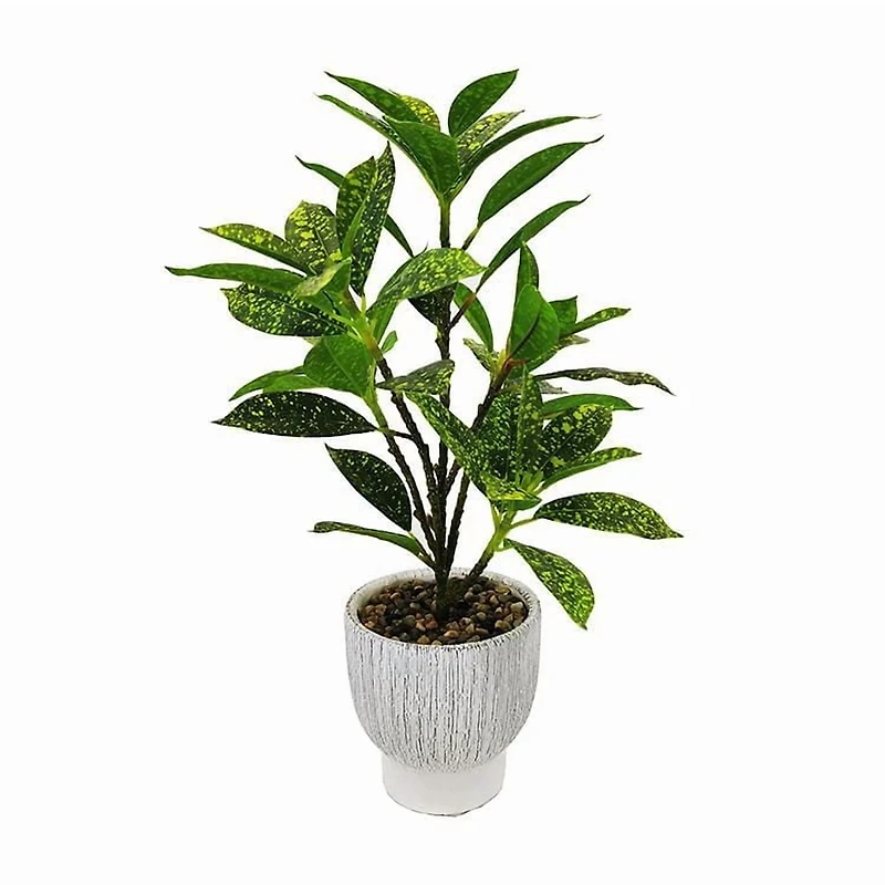 Plante de Lerman Decor en pot de ciment Plante artificielle