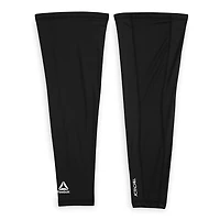 Reebok Delta ACTIVCHILL Compression Leg Sleeves, Black, Set of 2, ACTIVCHILL Tech keeps you cool and dry