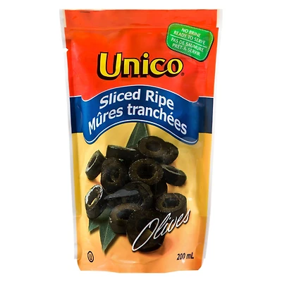 Unico Sliced Ripe Pouched Olives