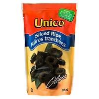Unico Sliced Ripe Pouched Olives