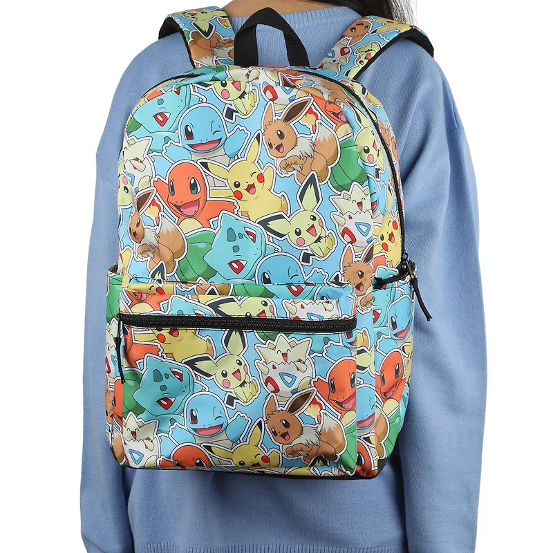 Sac À Dos Pokémon 17" Équipe D’Aventure Avec Design Coloré Sac à dos Pokémon