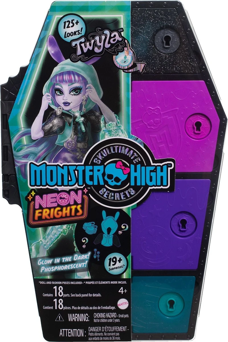 Monster High Monstrueux Secrets Coffret Twyla : Série Frayeurs Néon