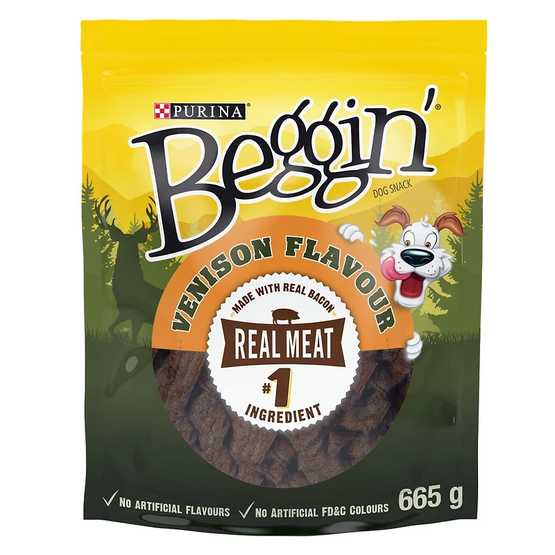Beggin' Saveur de Venaison, Gâteries Tendres pour Chiens 155-963g