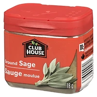 Club House, sauge moulue, boîte en plastique, 18 g Club House SAUGE MOULUE 18 G