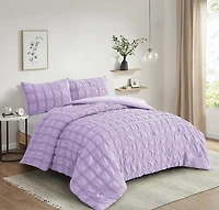 3 Pieces Seersucker Comforter Set
