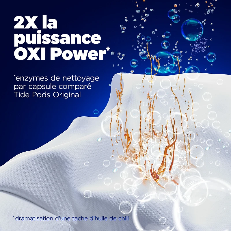 Tide Oxi Max Power PODS Laundry Detergent Pods, 45 Count, Stain Remover Plus Oxi Power