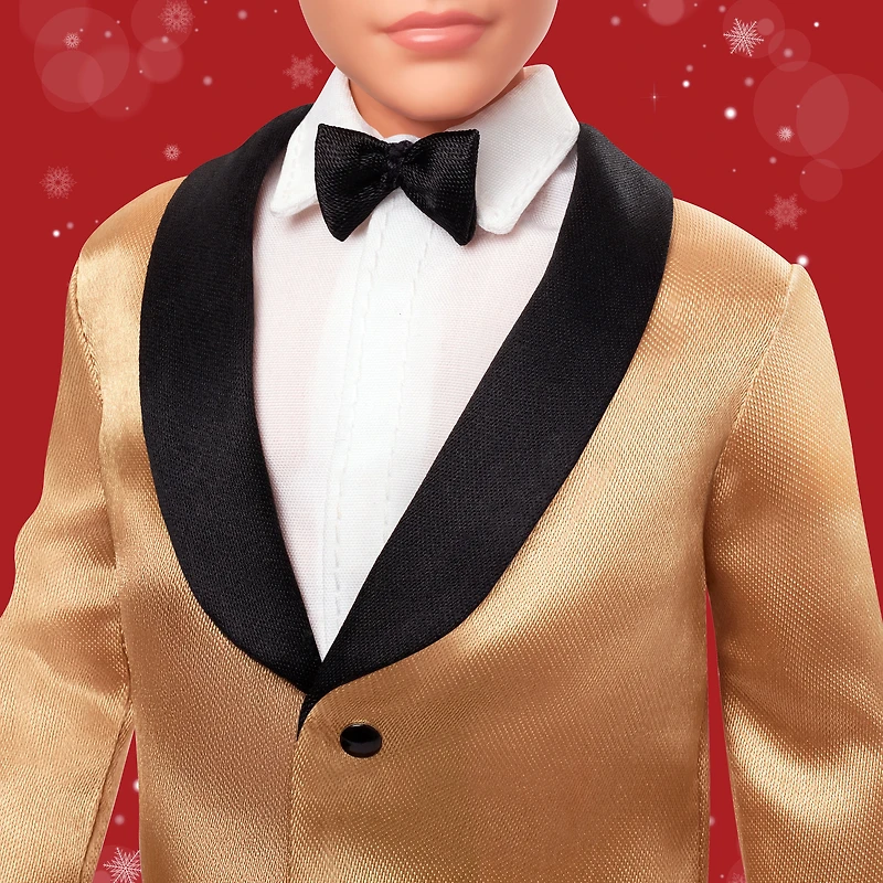 Barbie-Poupée Signature Ken Joyeux Noël 2025-avec veste dorée