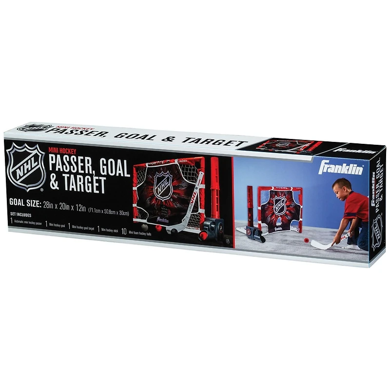 Ensemble pour passes, buts et cibles de mini hockey Franklin Sports NHL
