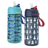 Bentgo Kids Water Bottle 2-Pack - Rocket / Shark<br>Edit
