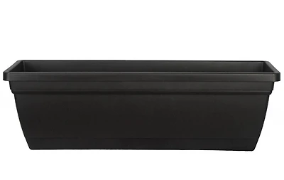24" self water windowbox - BLK