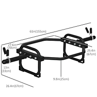 Soozier Trap Bar Solid Hexagon Weight Bar for 2'' Olympic Weight Barbell Bar
