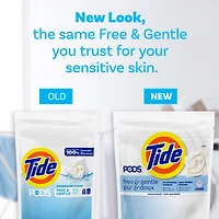 Tide PODS Free & Gentle Laundry Detergent Soap Pacs, Tide PODS Laundry Detergent, Laundry Detergent Pacs, Laundry PODS Detergent, 31CT