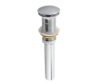 DROP Bath and Kitchen DR091047 Drain de lavabo Pop-Up chromé sans trop-plein pour salle de bain