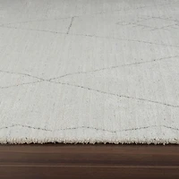 Tapis d'interieur abstrait Rug Branch Casa, beige creme, boheme - Salon, chambre, salle a manger et cuisine<br>