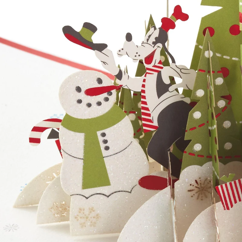 Hallmark Signature Paper Wonder 3D Pop-Up Christmas Card (Disney Mickey Mouse and Friends)