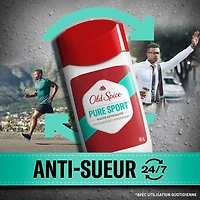 Antisudorifique et désodorisant Old Spice High Endurance pour hommes, protection de 48 heures, parfum Pure Sport 96 g